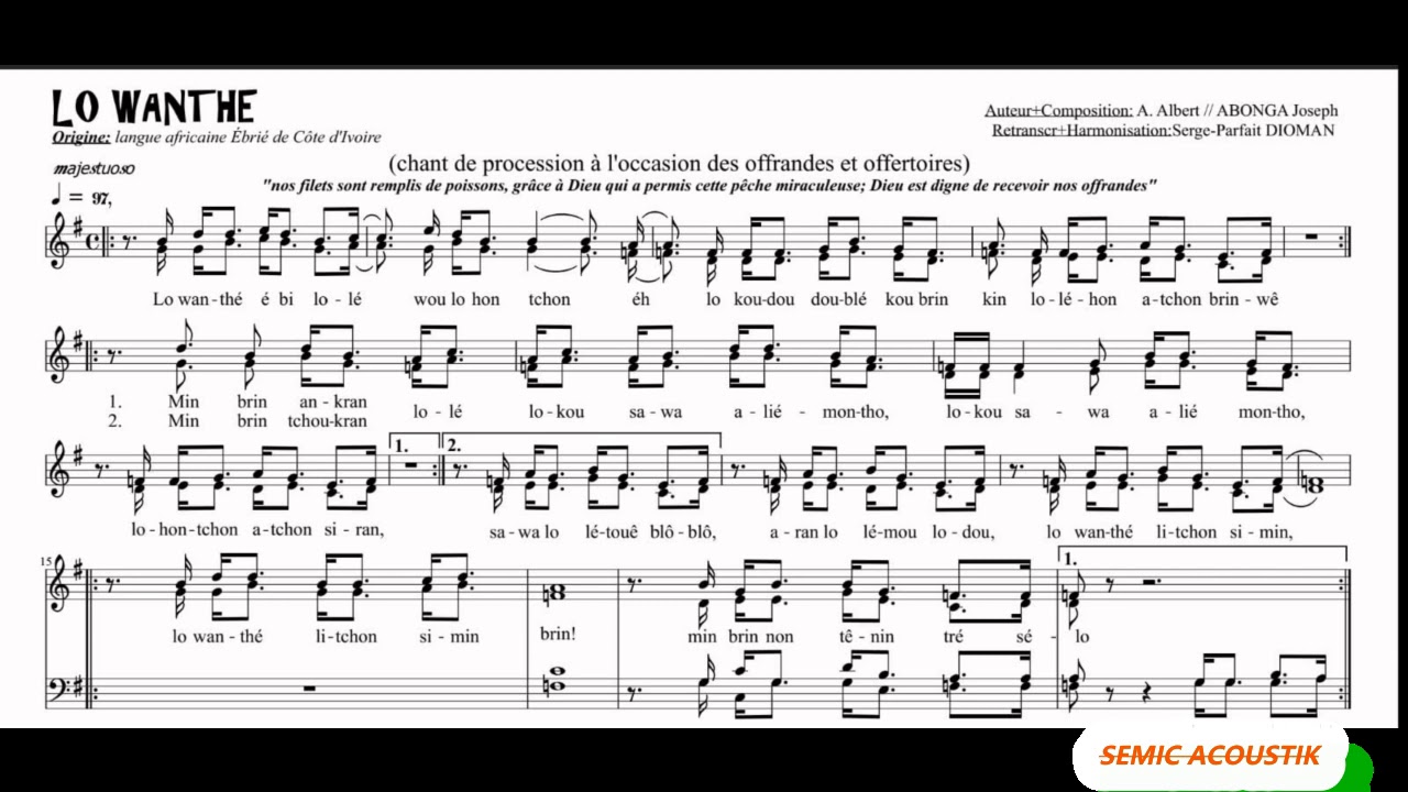 🎤Whanté (hwanté) Ebi Lolé chant de procession d'offrande  (ébrié) #catholique #ivoirien