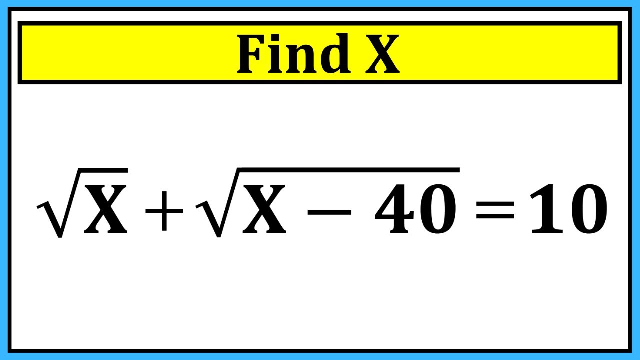 Nice Algebra Math Simplification | Find the Value of X | Algebra