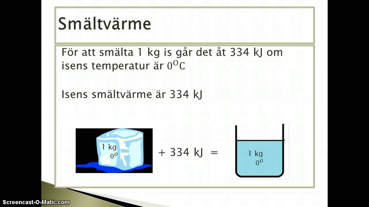 V&auml;rmekapacitet