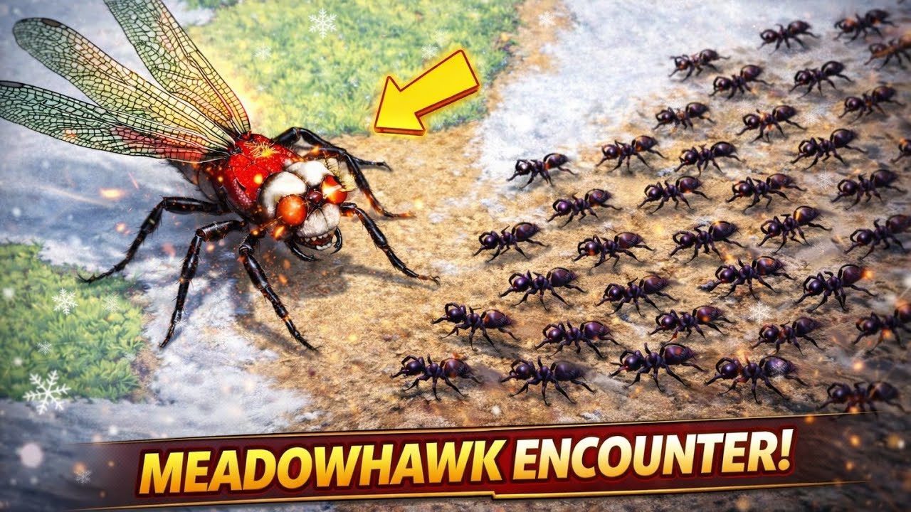 Caught the brand new flying insect  | White-Faced Meadowhawk  | pocket ants colony simulator 