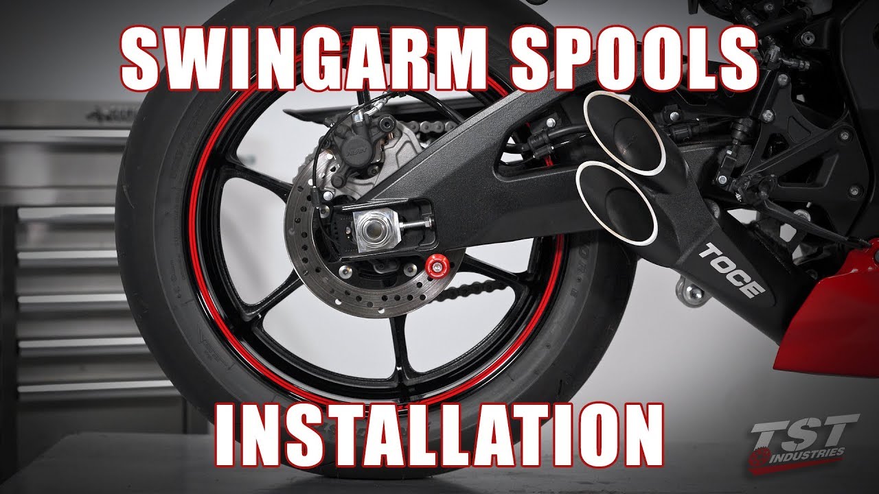 How to install Womet-Tech Swingarm Spools on a 2017+ Suzuki GSX-R1000 by TST Industries