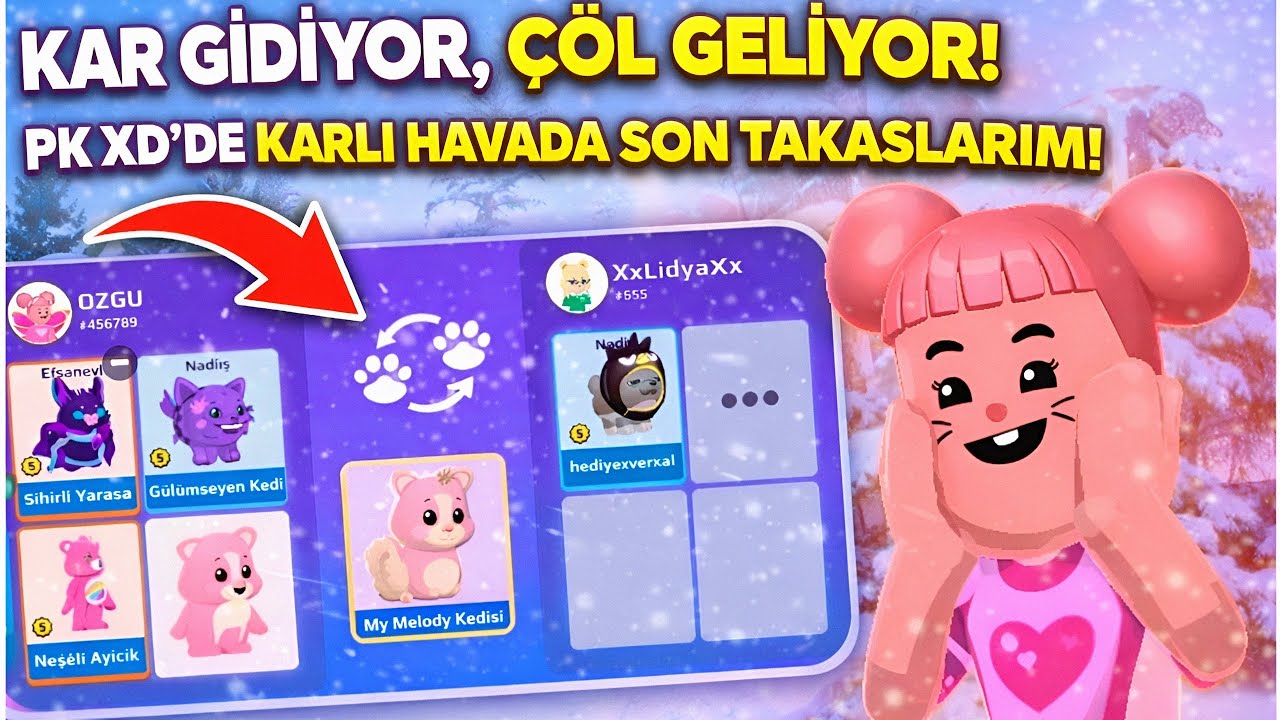KAR GİDİYOR, ÇÖL GELİYOR! 😱 PK XD'DE KARLI HAVADA SON TAKASLARIM! | PK XD MAYA