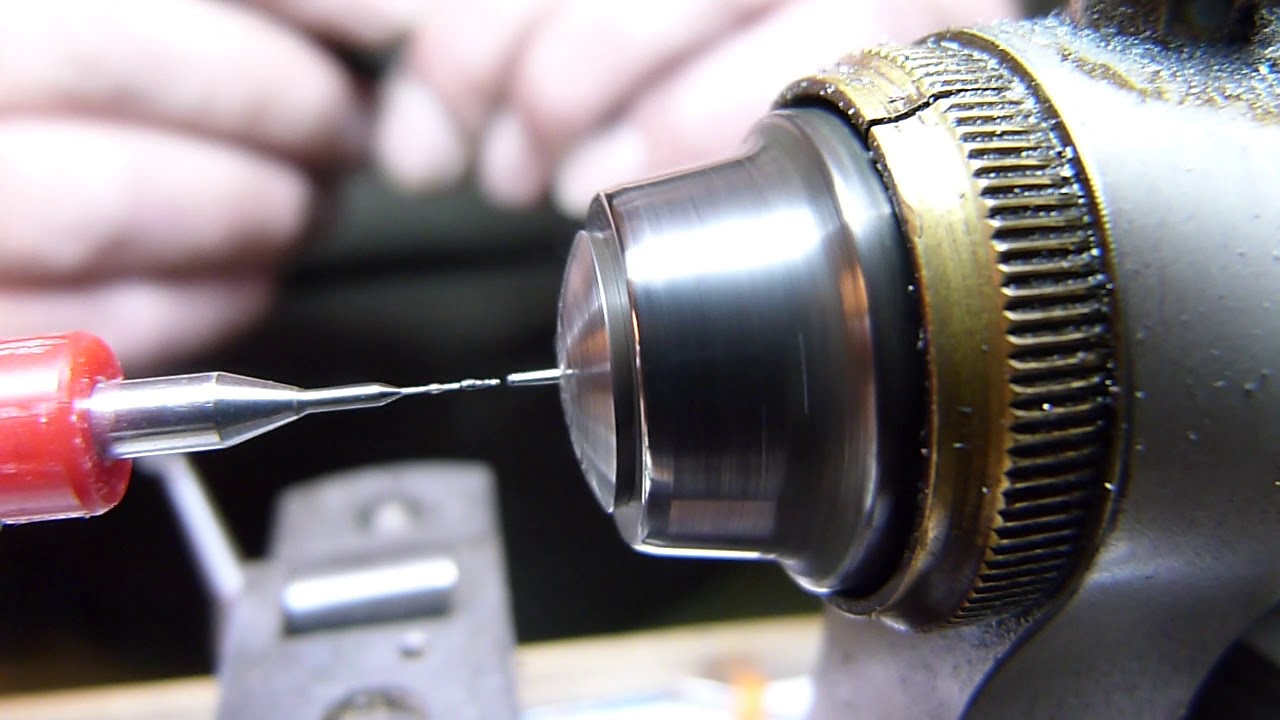 Drill lower balance staff 0 2mm for plug to re-pivot