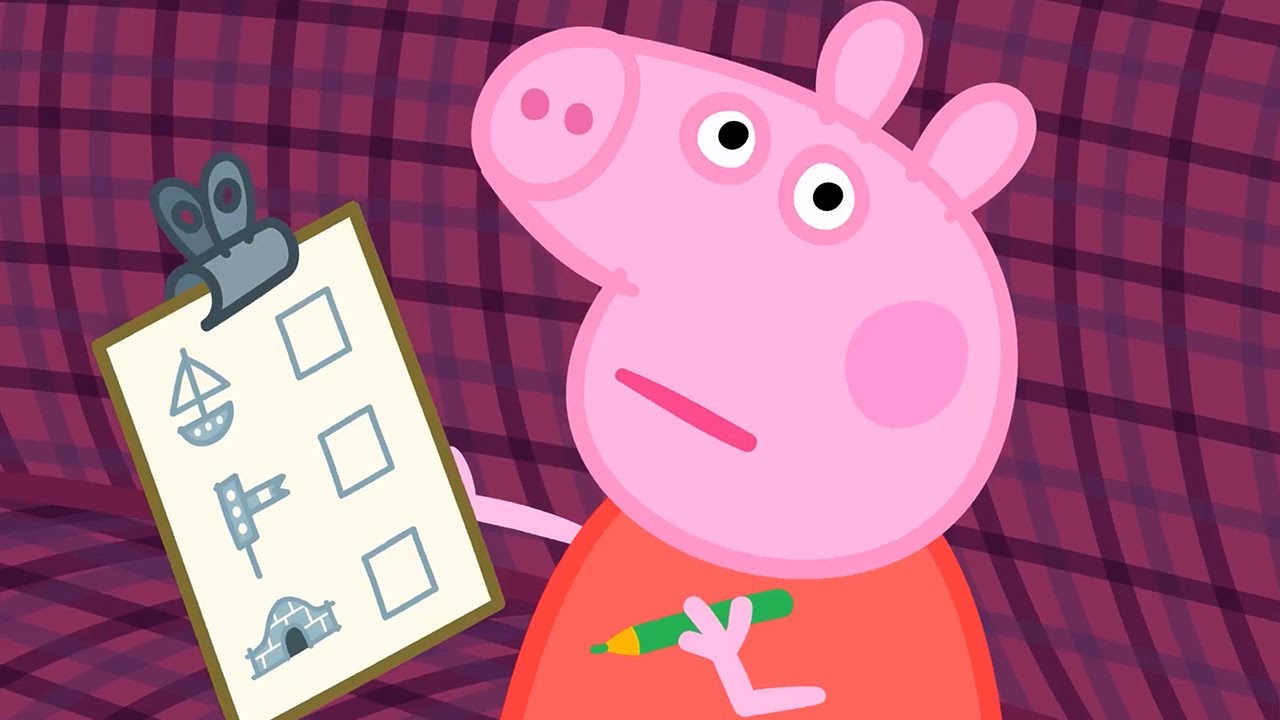小猪佩奇 | 第三季 第18集 「 坐火车 」 粉红猪小妹 | 佩佩猪 |Peppa Pig Chinese |动画
