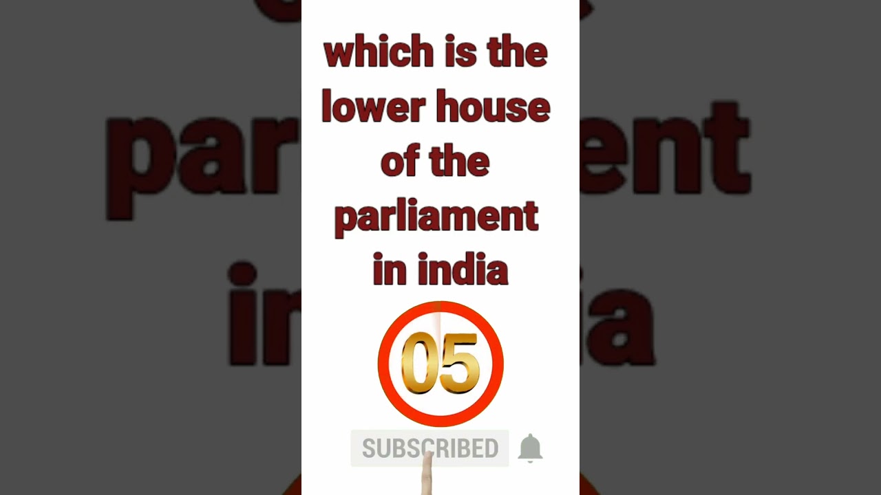 Which is the lower house of the parliament in india