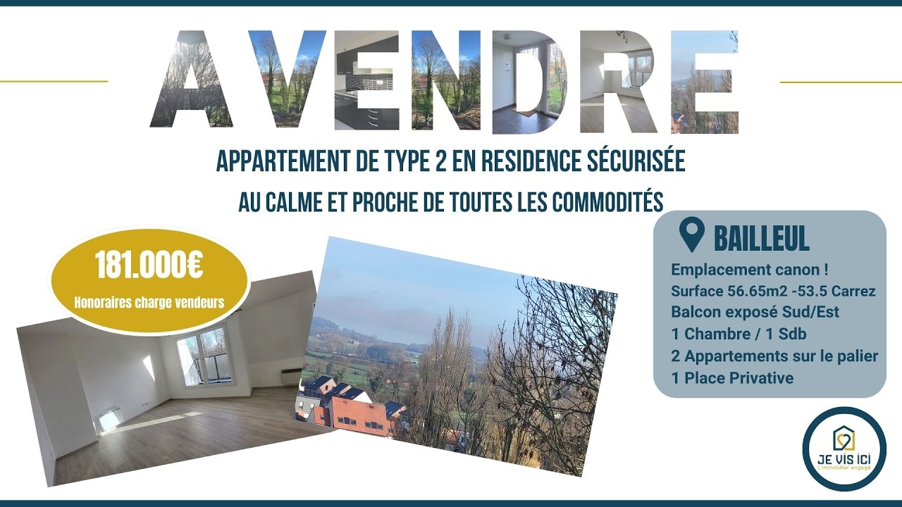 APPARTEMENT 3 PIECES EN COEUR DE VILLE