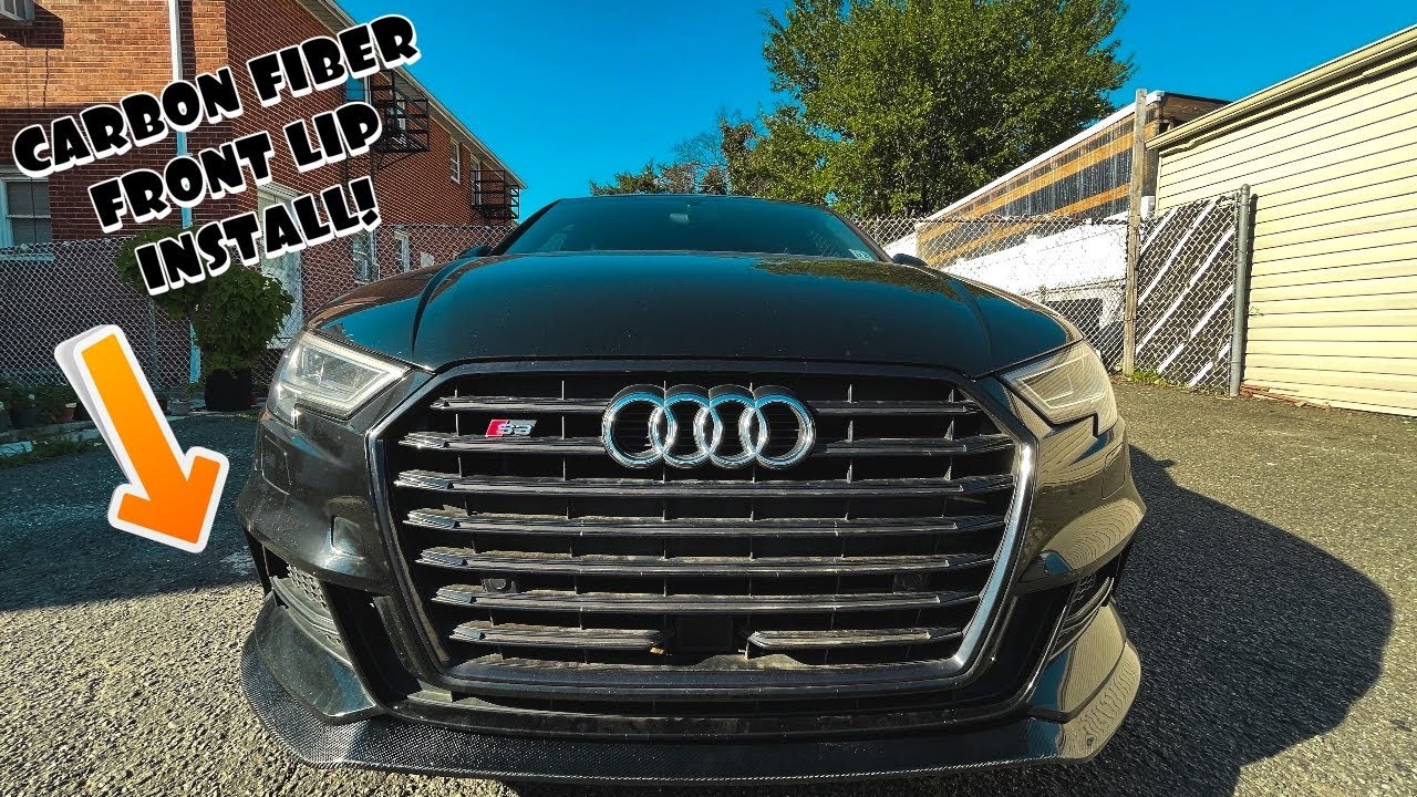 Audi S3 EMD Auto Carbon Fiber Front Lip Install!