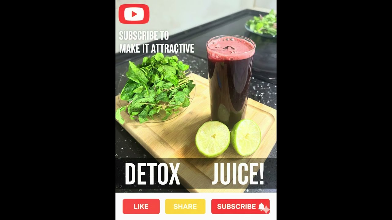 Green & Red Detox Juice for Weight Loss & Skin Glow Drink.