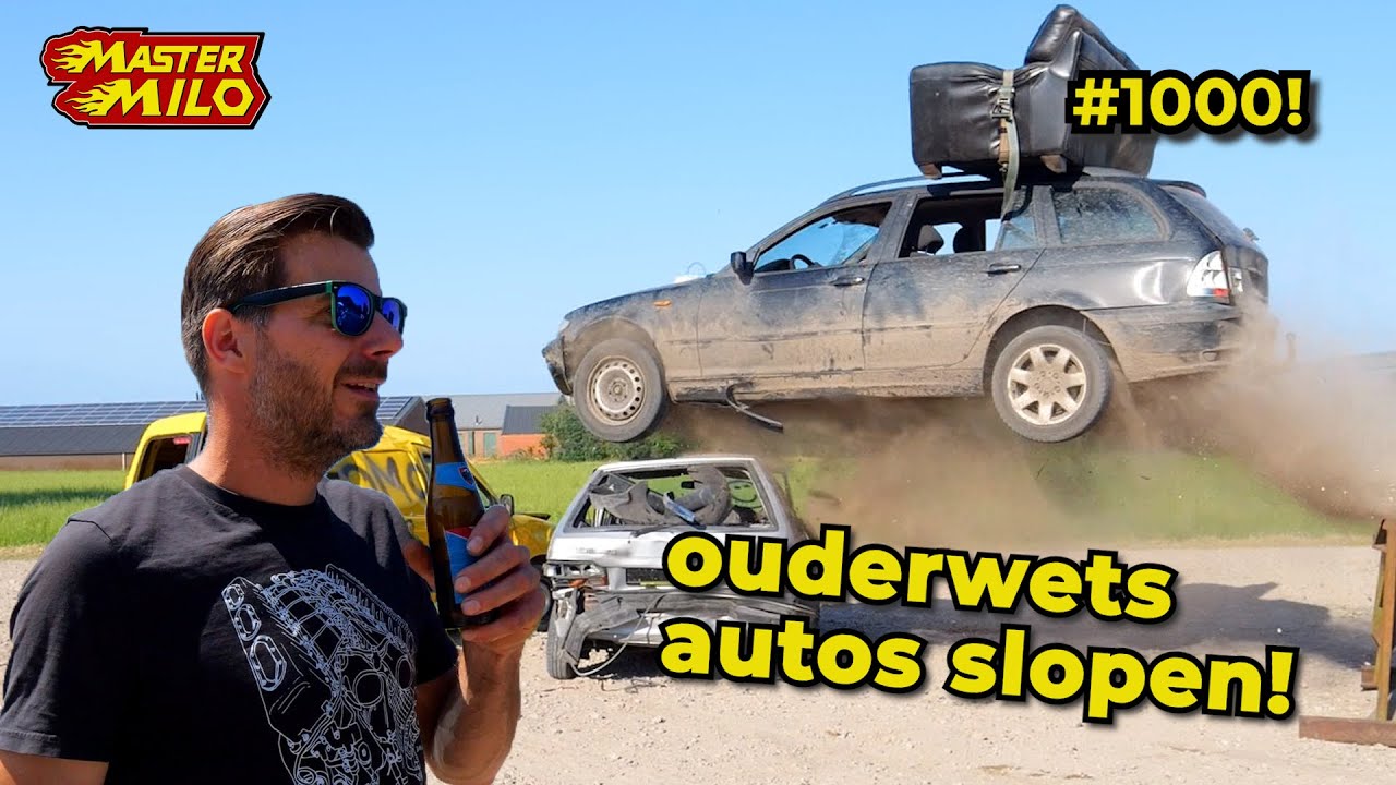 Lekker ouderwets auto's slopen! #1000