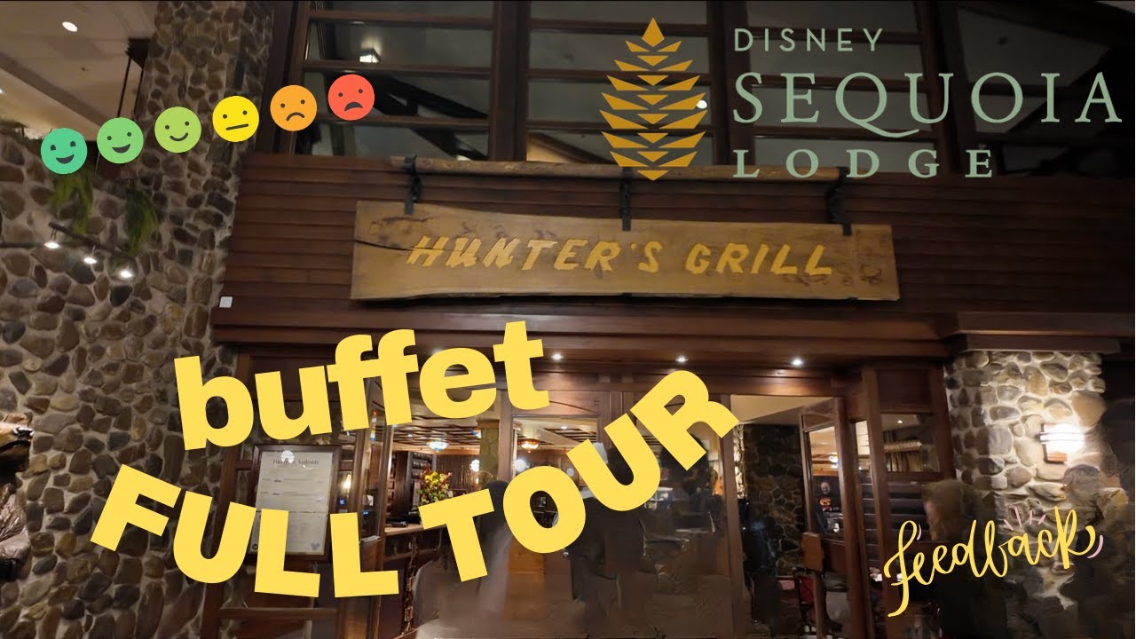 disneyland paris 2024: Sequoia Lodge hunter's grill buffet tour vlog with feedback