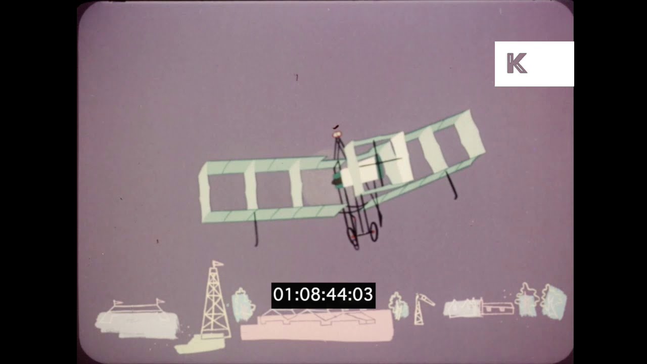1953 Educational Animation, Developing The Bi Plane and Mono Plane