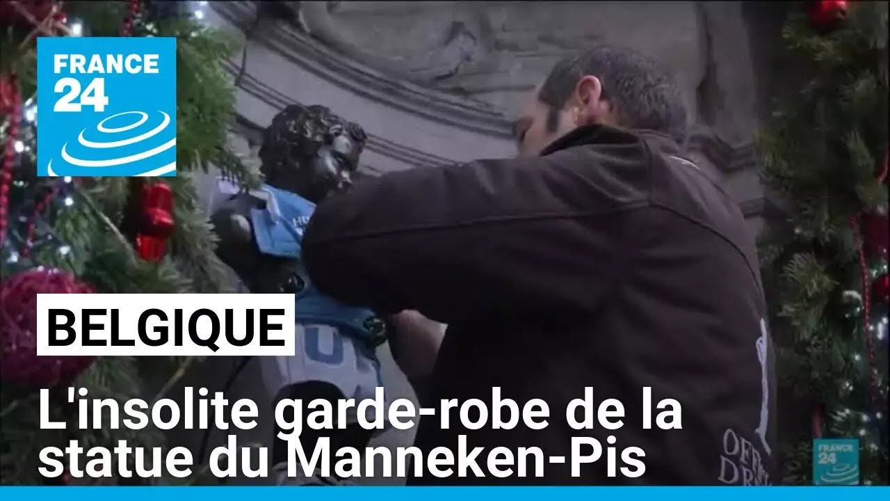 Belgique : l'insolite garde-robe de la statue du Manneken-Pis • FRANCE 24