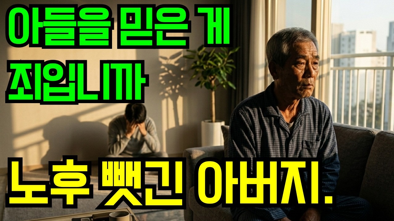 아들을 믿은 게 죄입니까 자식에게 노후 빼앗긴 아버지의 이야기 인생 조언 노후 파산