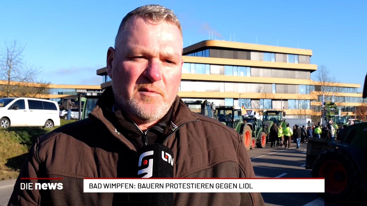 Bauern protestieren gegen LIDL