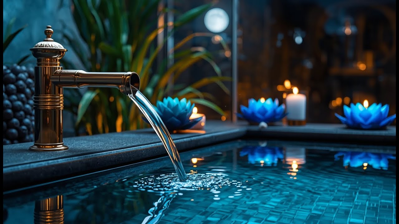 Peaceful Sleep Music 🌌 Calm Water Sounds & Soft Piano | Live 24/7