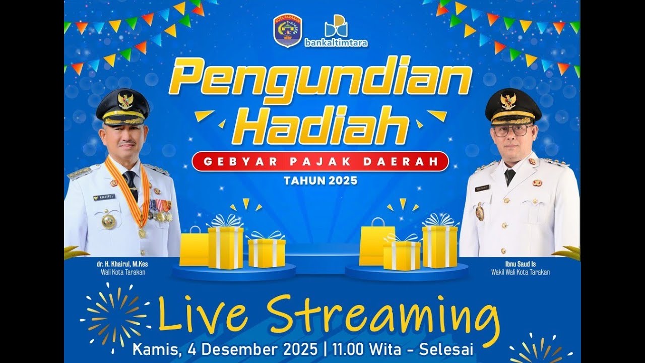 Live... Pengumuman Pemenang Undian Struk Makan/Minum Berhadiah-Gebyar Pajak Daerah Tahun 2025