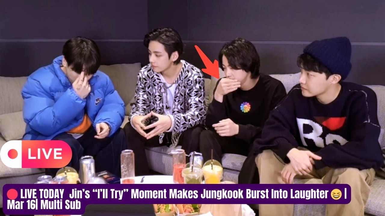 🔴 LIVE TODAY (March 16, 2026)  Jin Says “I’ll Try” Jungkook Immediately Loses It 😂 | BTS | Multi Sub