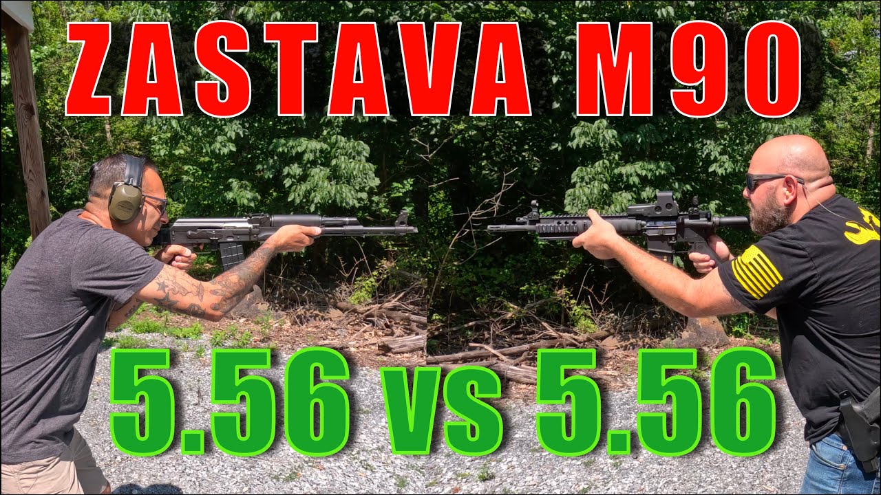 5.56 AKs - taking over? Zastava M90 challenge.