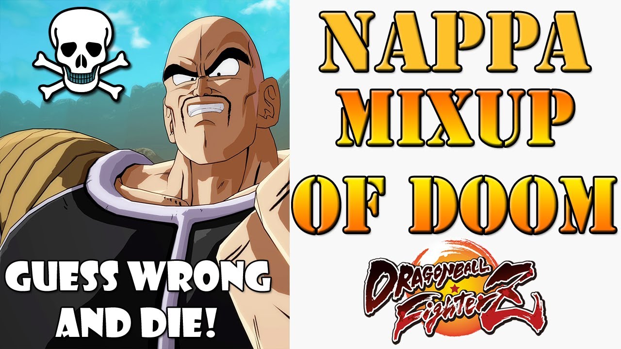 Dragon Ball FighterZ - Showcasing Nappa's devastating multi-layer mixup of Doom!