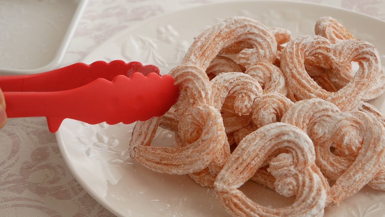 ハートのベイクドチュロス♡ | Heart shape Baked Churros