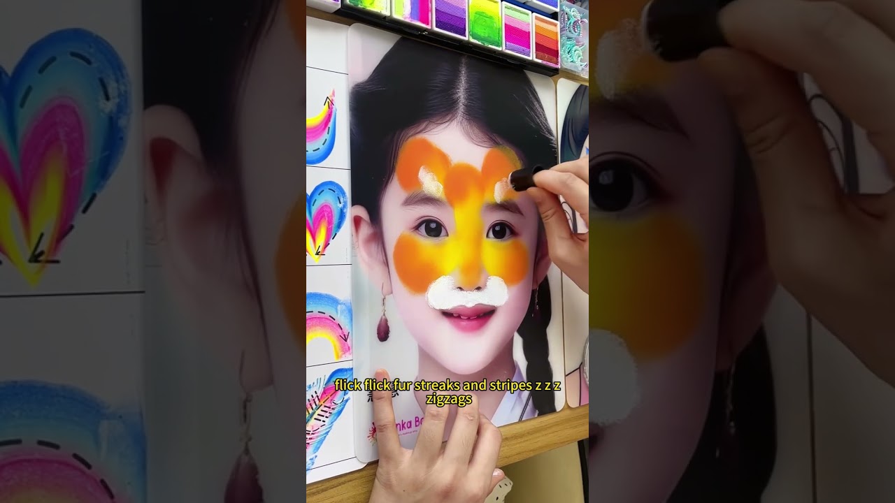 🐯 Tiger Face Painting Tutorial