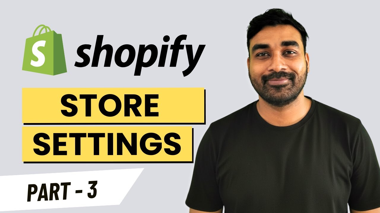 Part 3 | Editing store settings | Shopify Malayalam tutorial