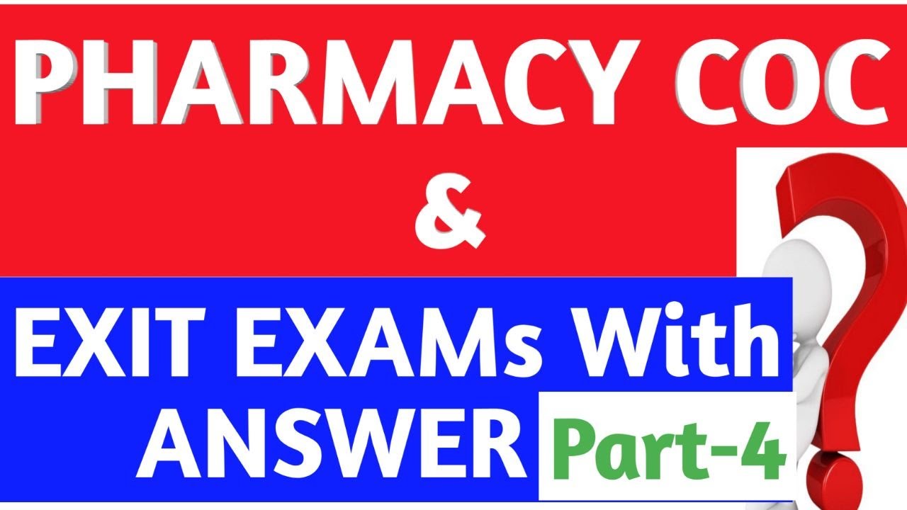 Pharmacy coc and exit exam with answer |Pharmacist Exam| 