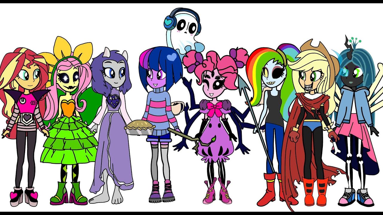 Mlp Paper Craft- Undertale characters cosplay party