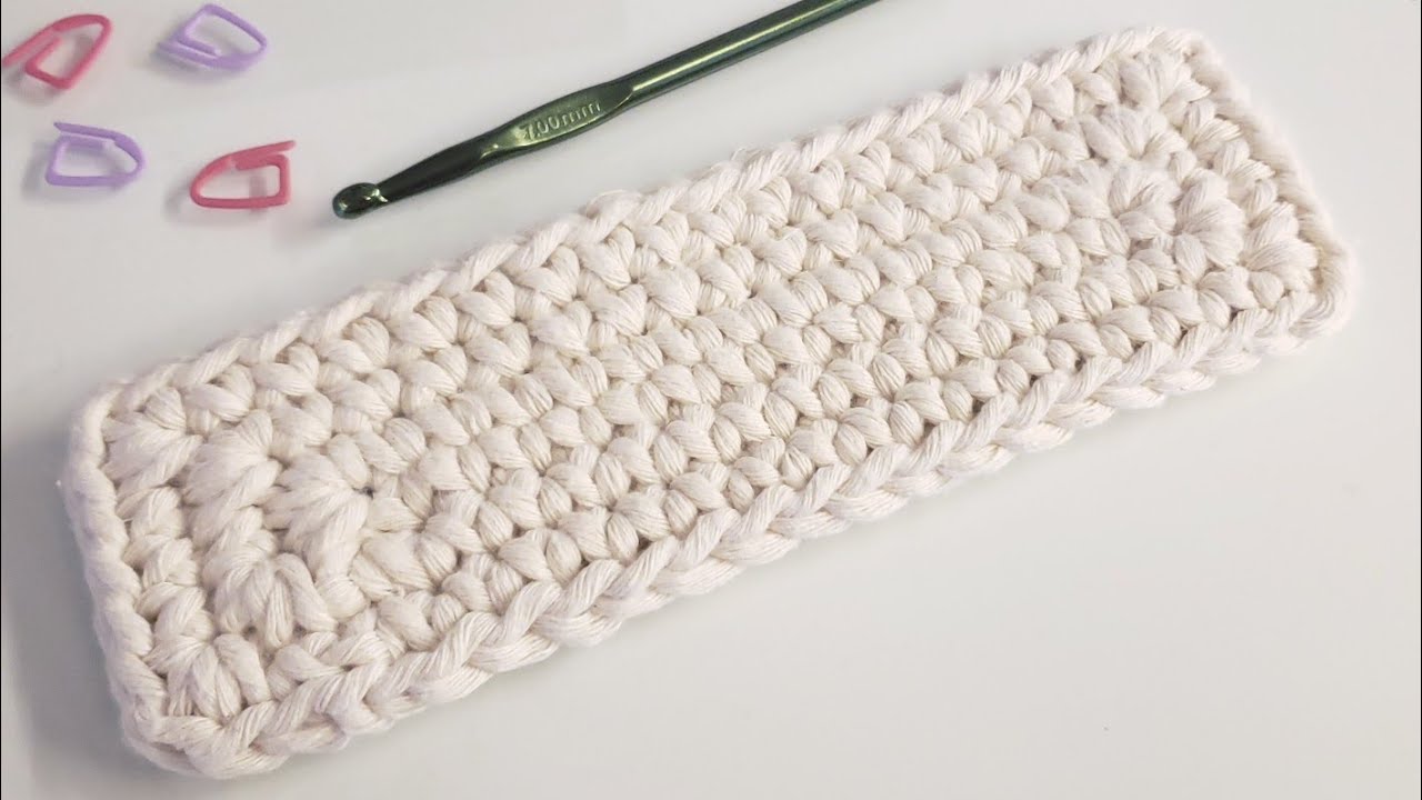 Fundo de Bolsa Retangular - Base Retangular em Crochê - Tutorial de Crochê