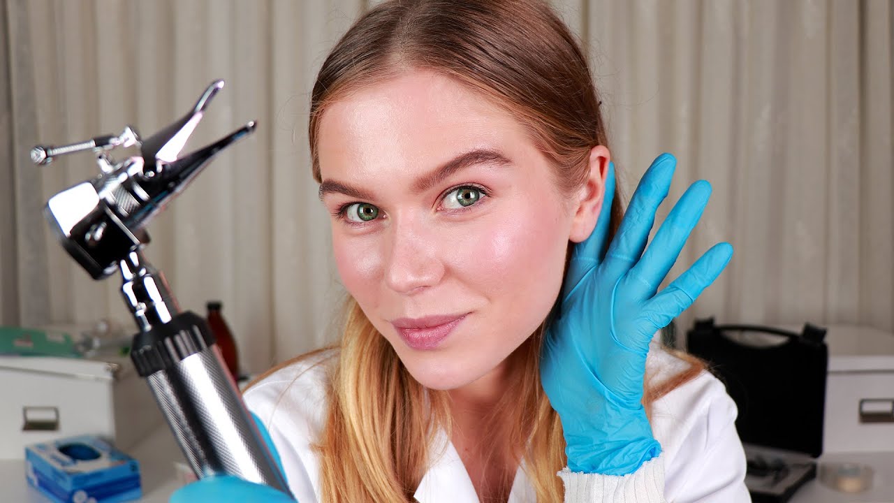 ASMR Ear Exam and Hearing Test.  Medical RP, Personal Attention