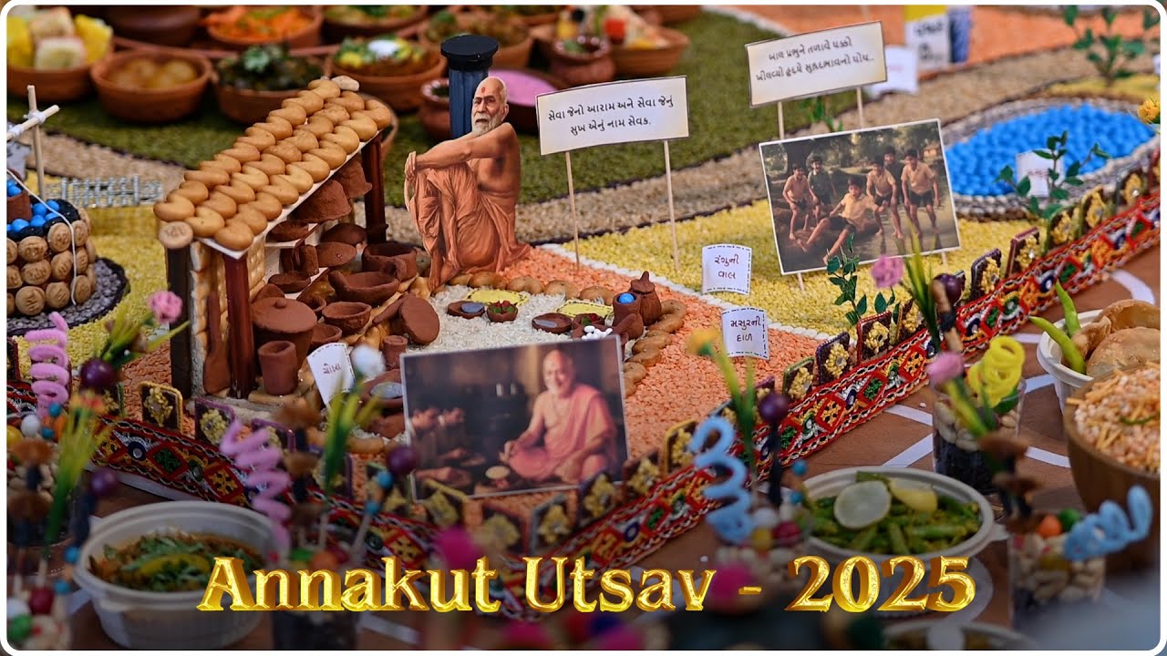 Divine Annakut Utsav - 2025 | HariPrabodham | At Atmiya Vidya Dham - Bakrol | Vikram Samvat 2082