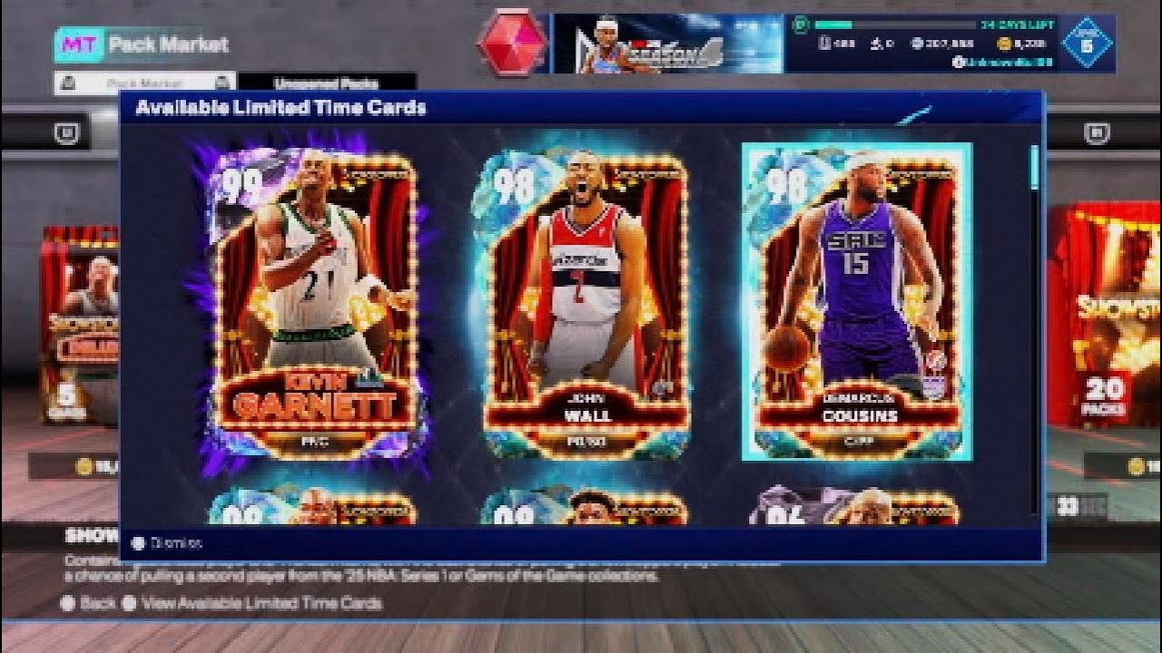 NBA 2K25 Dark Matter Kevin Garnett Showstopper Pack Opening