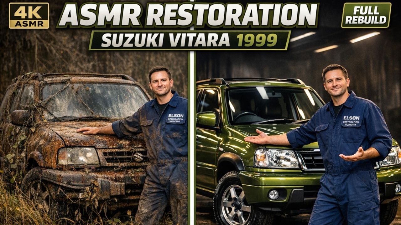 ASMR Car Restoration | Suzuki Vitara (1999) Full Restoration from Rusted Condition