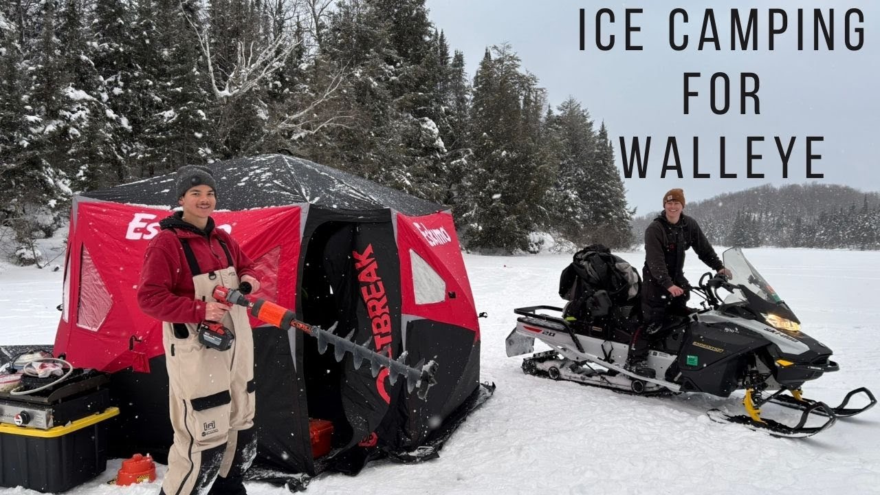 Ice Camping for Walleye in the Northwoods!