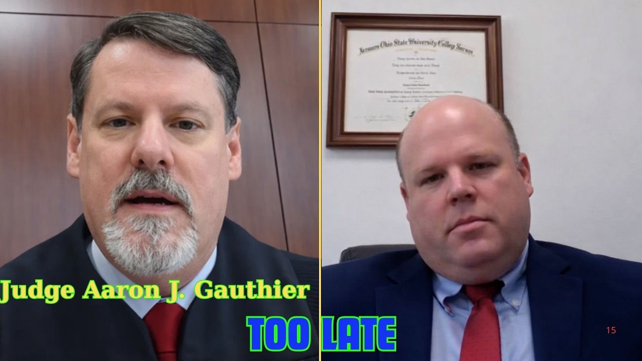 Judge Aaron J. Gauthier SHUTS DOWN Last-Minute Motion Before Trial