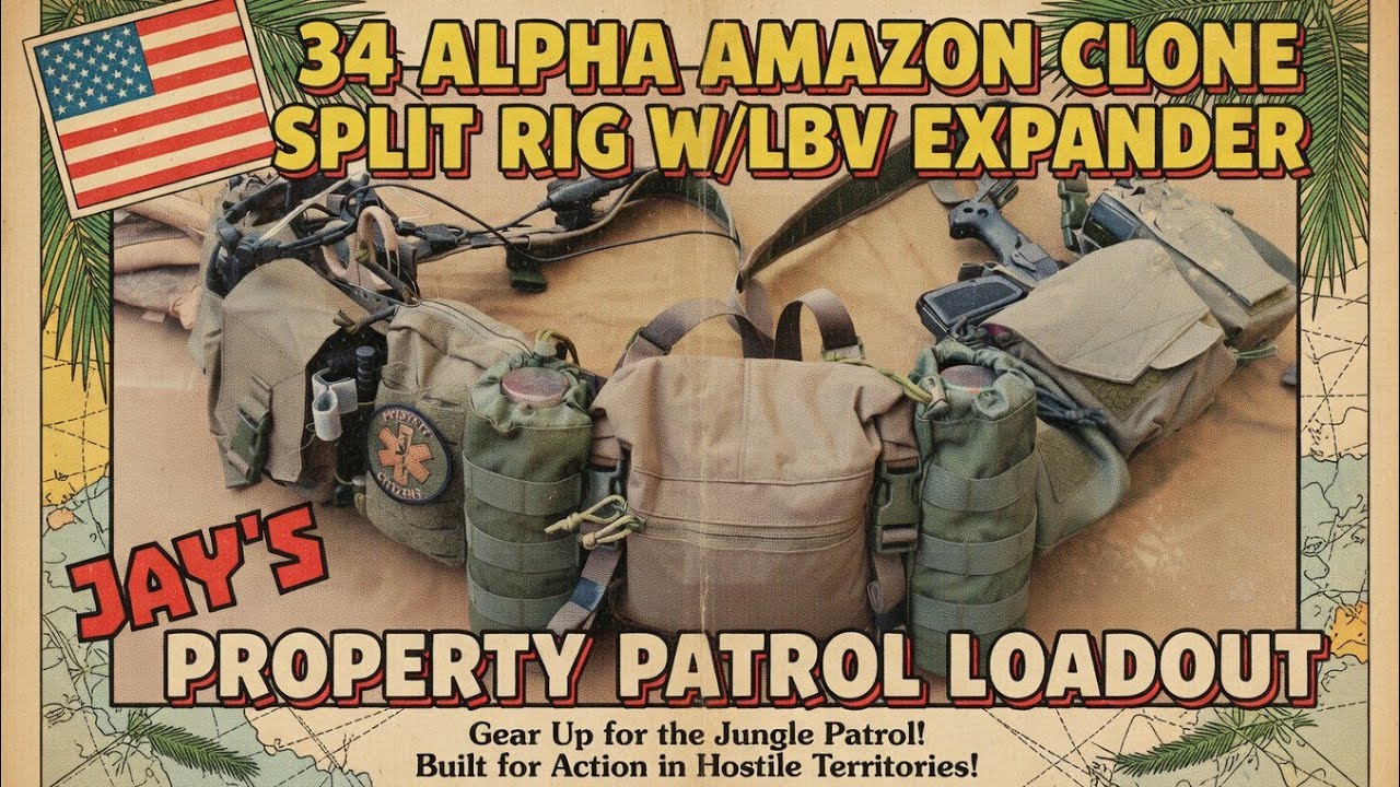 Jay's Property Patrol Loadout featuring the Amazon 34 Alpha Rig Clone...