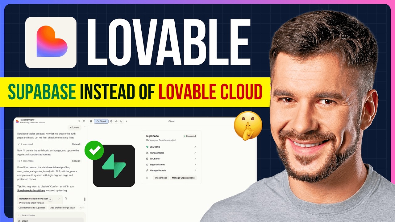 Как использовать Supabase вместо Lovable Cloud (2026) | Переход с Lovable Cloud на Supabase