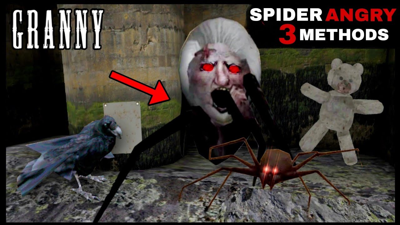 3 ways to make angelene spider angry in Granny V1.8 New Update