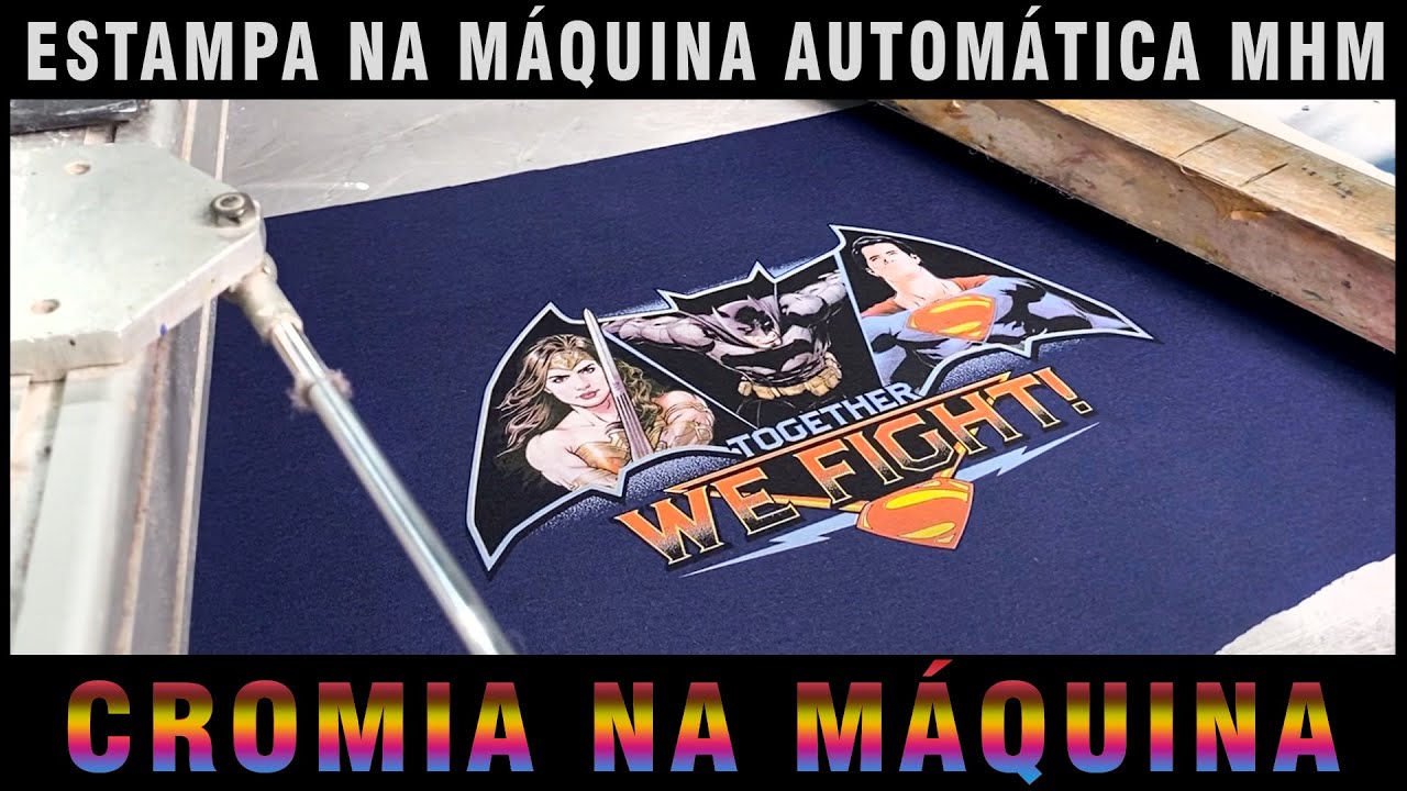 Serigrafia - cromia na máquina automática