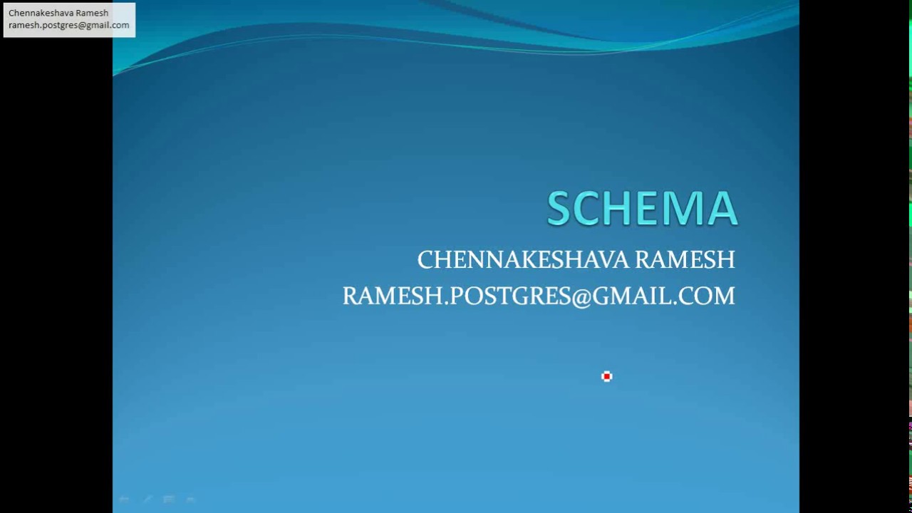 schema in postgres