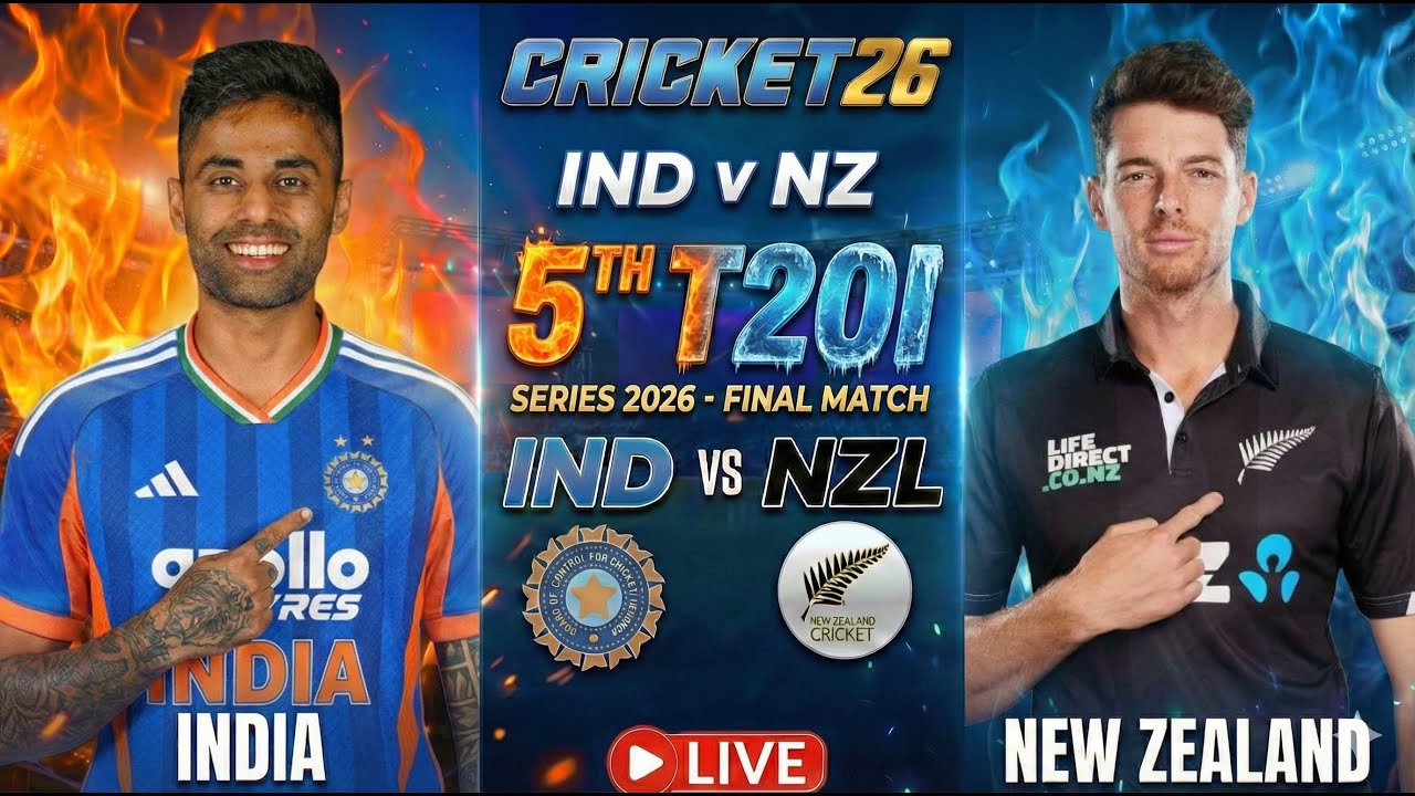 India vs New Zealand 5th T20 Series Final! 🏆 Cricket 26 Gameplay 🏏