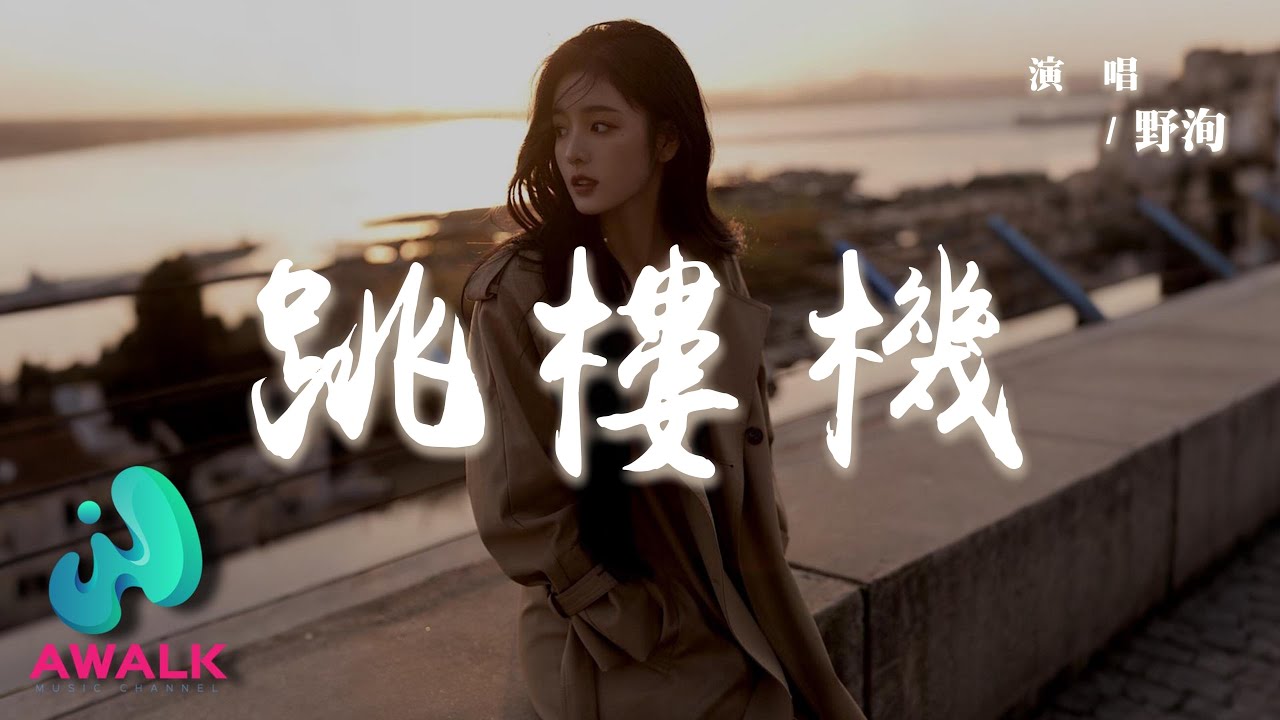 野洵 - 跳樓機『Baby 我們的感情好像跳樓機，讓我突然地升空又急速落地。』【動態歌詞 | Pinyin Lyrics】【AWALK MUSIC】
