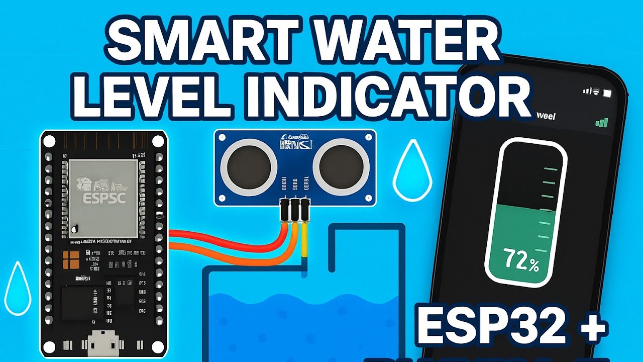 Blynk IoT Project with ESP32 & Ultrasonic Sensor | Smart Water Level Indicator