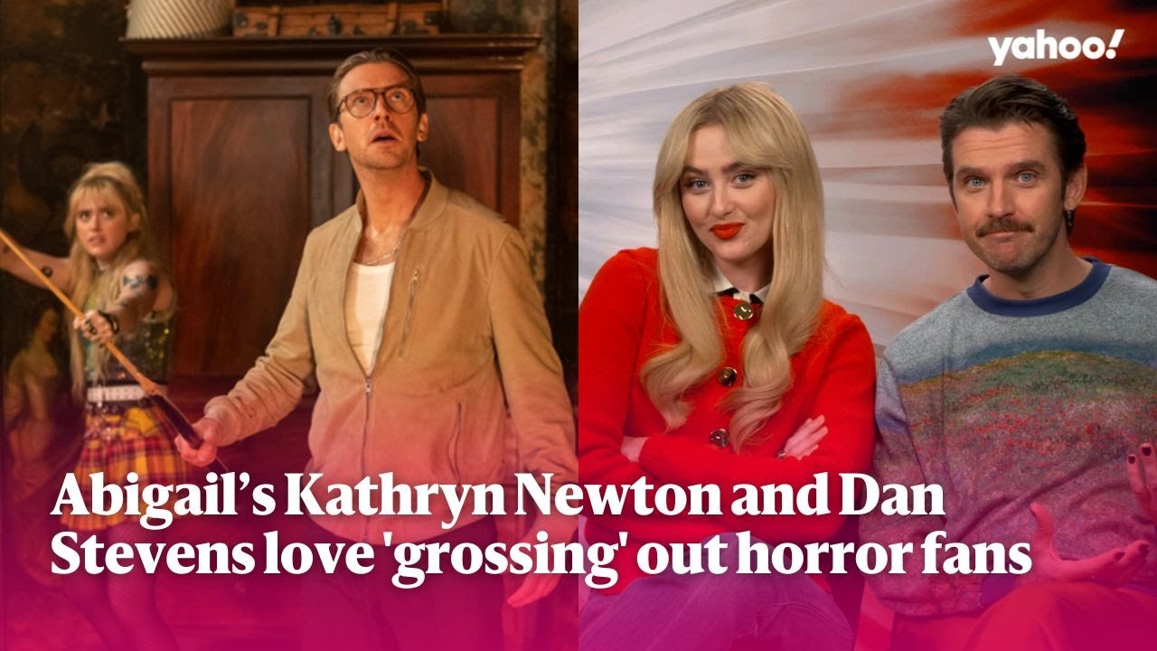 Abigail stars Kathryn Newton and Dan Stevens love 'grossing' out horror movie fans | Yahoo Australia