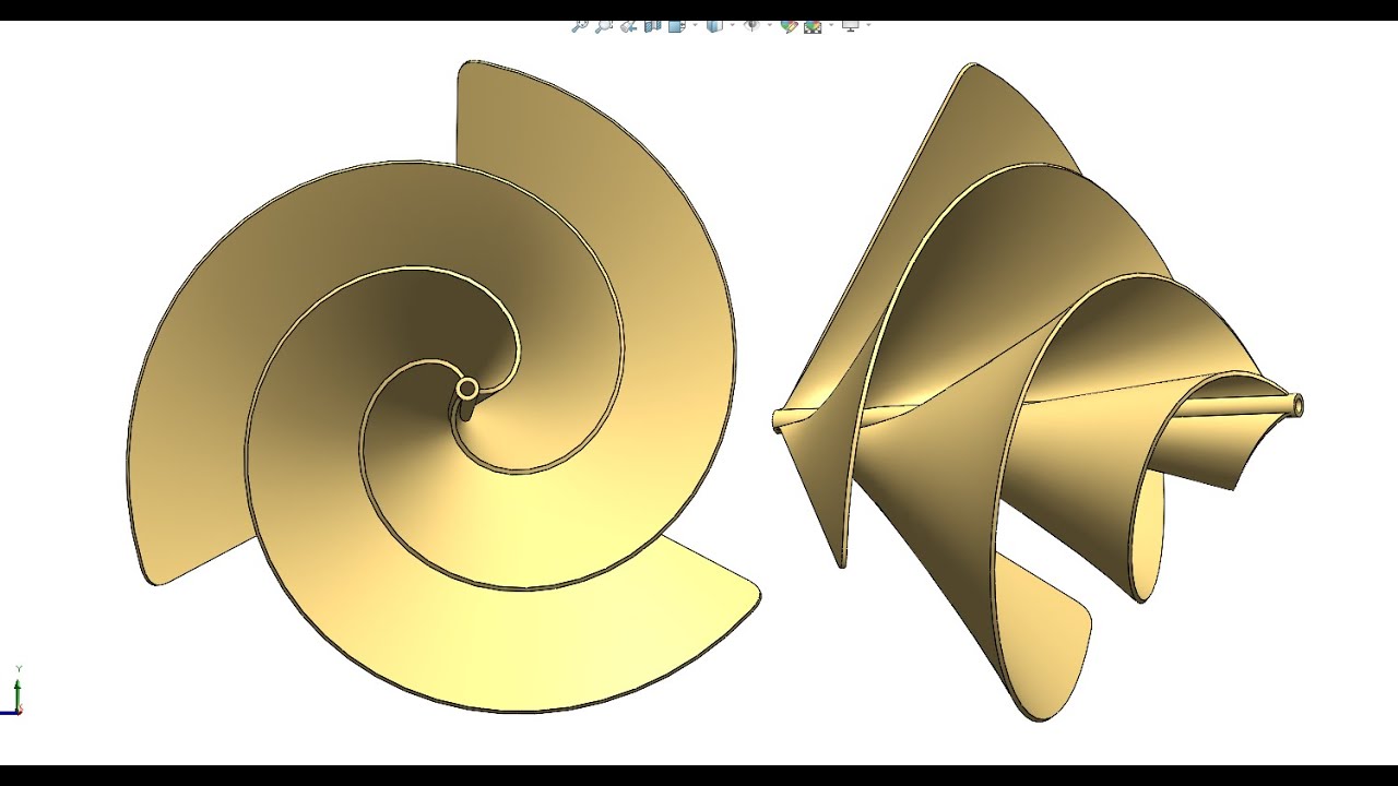 Spiral Wind Turbine Design | Inspired by Liam F1 Urban Turbine | SolidWorks 3D Modeling Episode 75