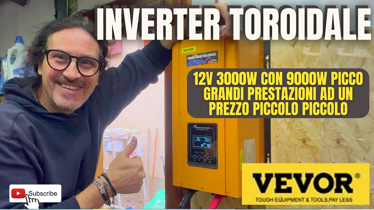 INVERTER TOROIDALE 3000W a 12V #vevor #fotovoltaico #energierinnovabili #faidate #freeenergy