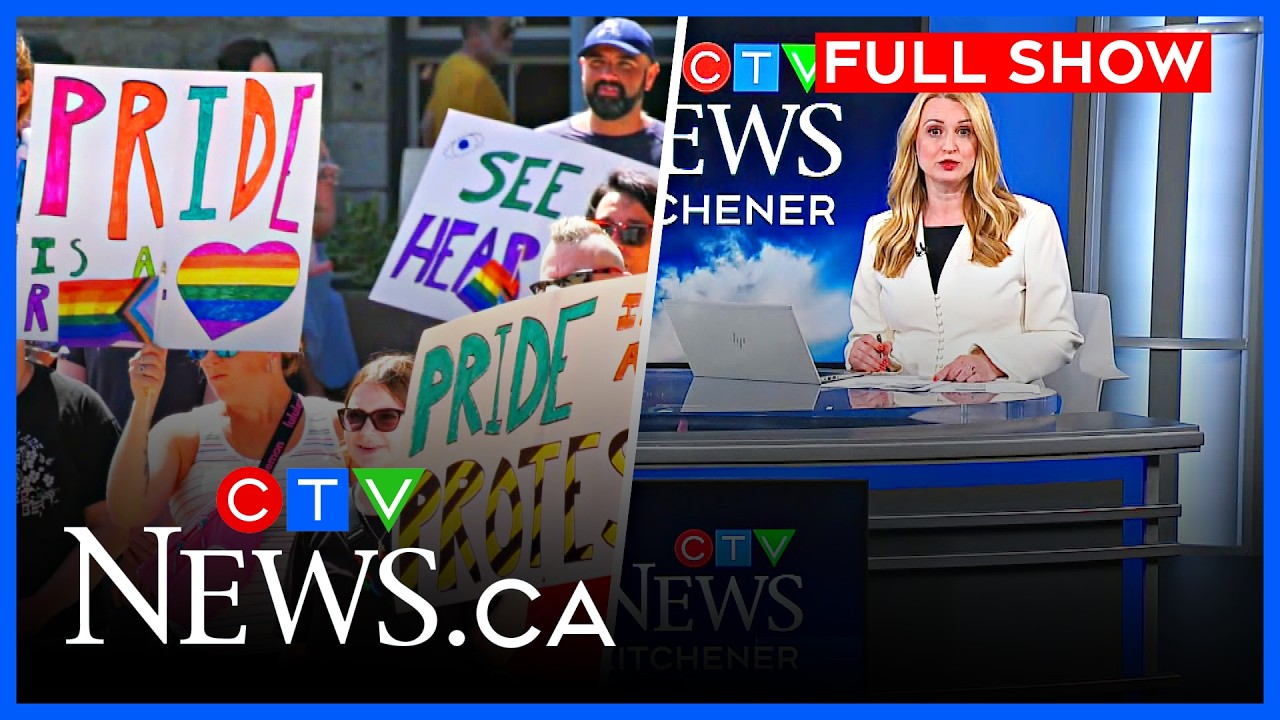 Протест в поддержку Pride и собака, спасшая семью из пожара | CTV News Kitchener в 11:30 за 8 июн...