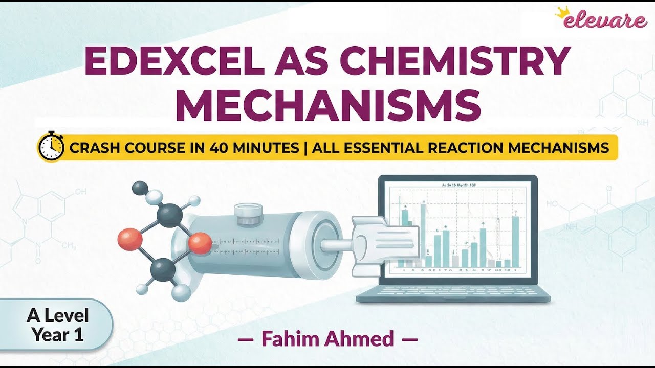 All Chemistry Reaction Mechanisms | A Levels Year 1 Crash Course In 40 Minutes | Elevare