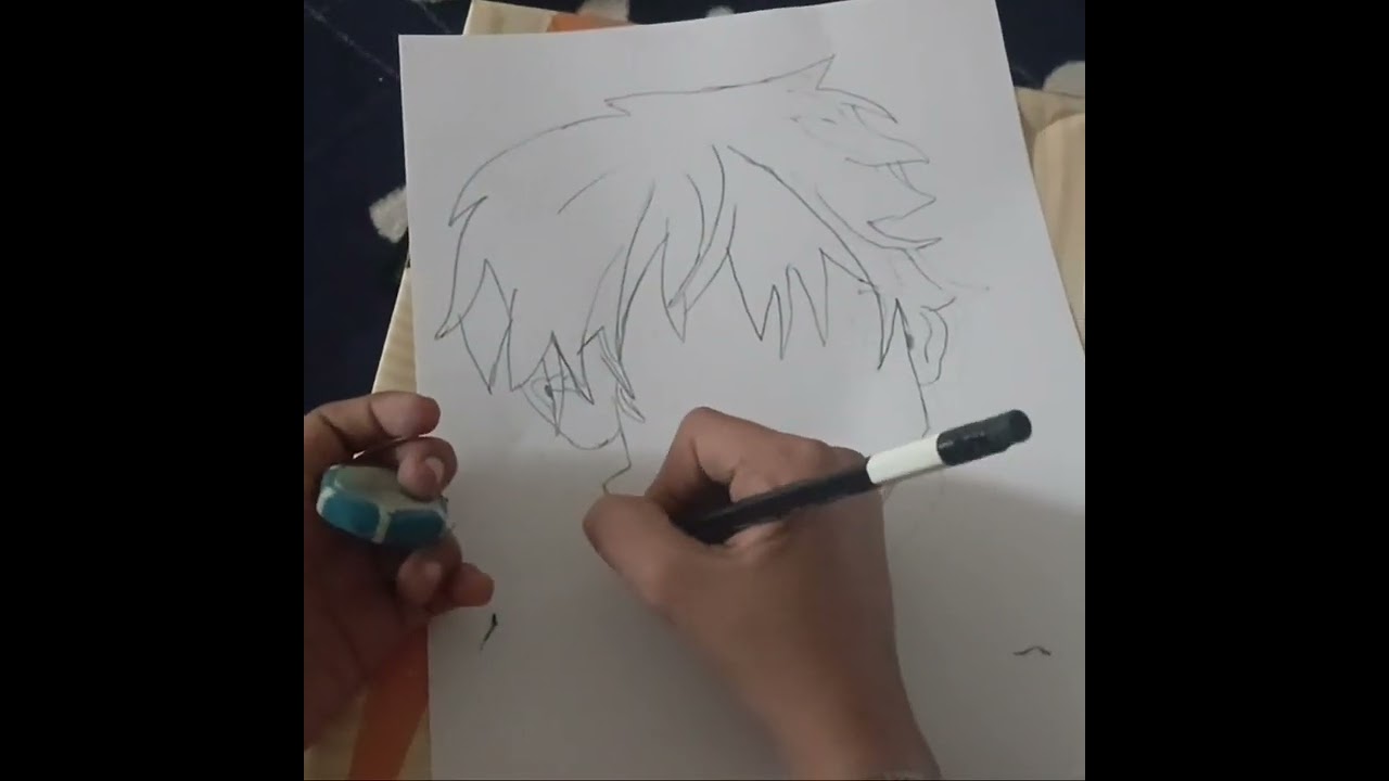 How to draw gojo satoru! Step by step 🚶‍♂️ 👌. Anime drawing