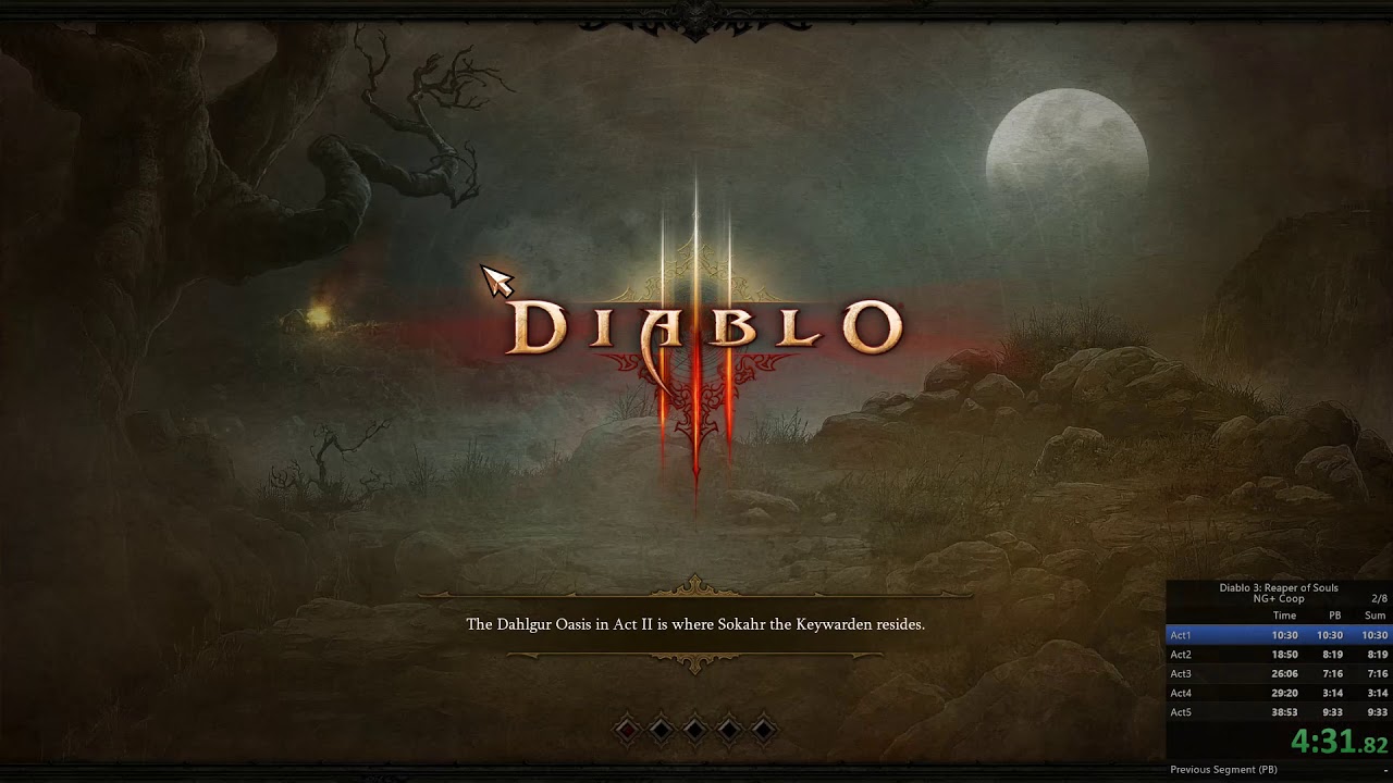 Diablo 3 Speedrun Any% NG+ Coop WORLD RECORD 37:47